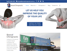 Tablet Screenshot of boovalchiropractic.com.au